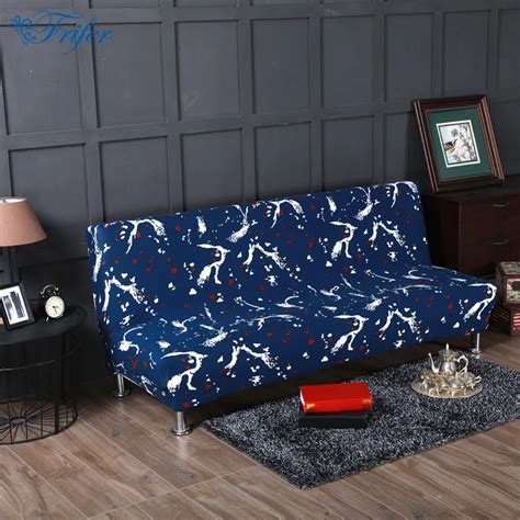buy  folding sofa bed covers stretch elastic printed sofa covers