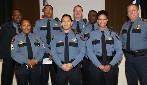 hisd police department welcomes   officers promotes sergeant