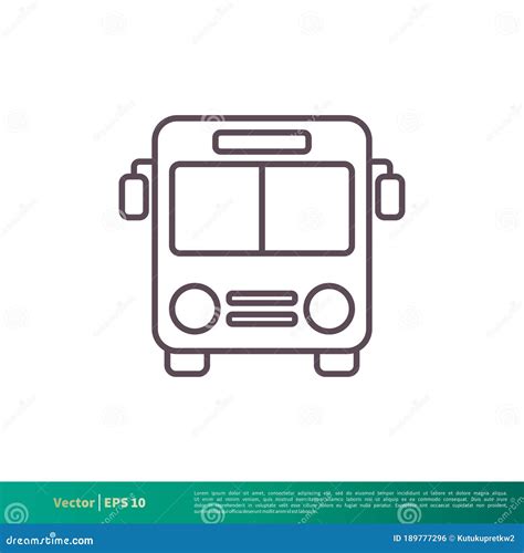 bus transportation icon vector logo template illustration design vector eps  stock vector