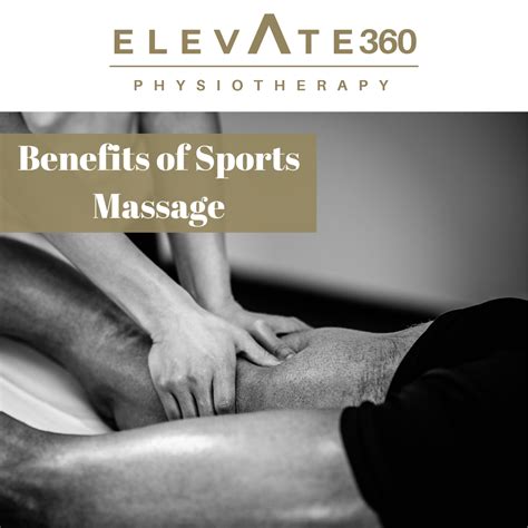 benefits of sports massage elevate physiotherapy