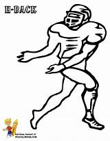 Football Coloring Player Back Drawings Players Drawing Cliparts Kids Nfl Clipartpanda Usa Pages Clipart sketch template