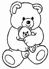 Ourson Ours Doudou Teddy Coloriages Gros Colorier Justcolor Oursons Maternelle Homecolor sketch template