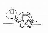 Turtle Coloring Pages Baby Printable Kids sketch template