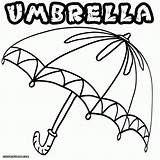 Umbrella Chuva Paraguas Rainy Albanysinsanity Kids Colorironline sketch template