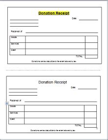 donation receipt templates letters word  excelshe