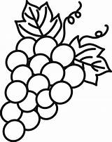 Raisin Grappe Fruits Raisins Maternelle Coloriages Imprimer Aliments Dory Légume Danieguto Azcoloriage Depuis sketch template
