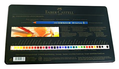 faber castell polychromos oil based colored pencil set of 36