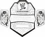 Coloring Pages Belt Wwe Championship Wrestling Printable Book Color Info sketch template