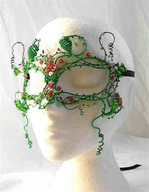 Poison Ivy Mask Masquerade Mask Mother Nature Costume Diy Masks