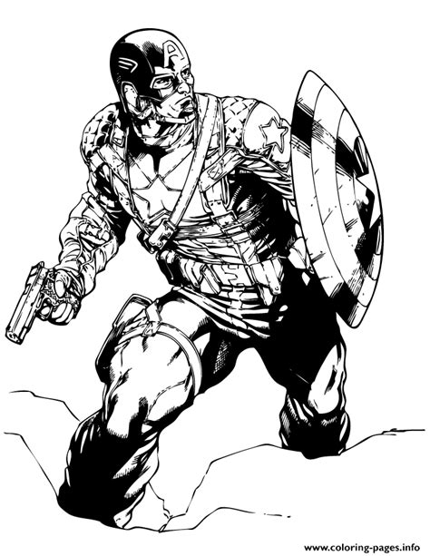 captain america classic marvel comic coloring page coloring pages printable