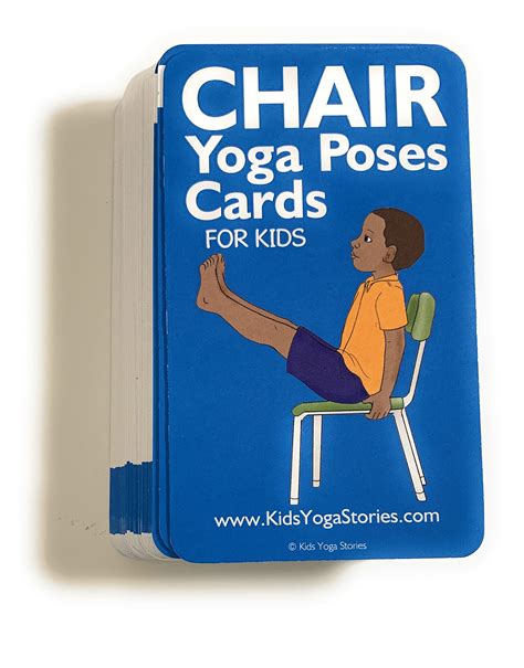 buy chair yoga poses cards  kids short movement breaks  calm