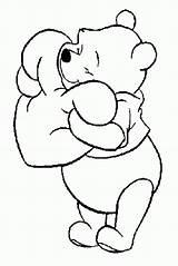 Coloring Bear Corazon Ositos Oso Osos Enamorados Pooh Corazones Osito Winnie Valentines Animados Pyrography Bears sketch template