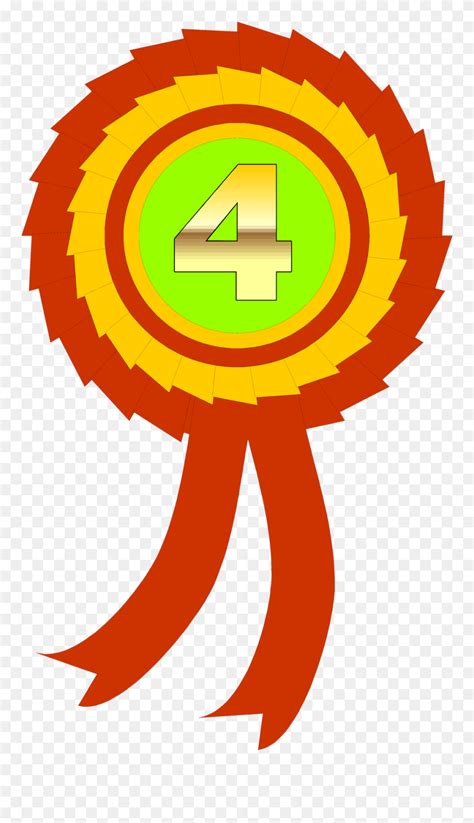 fourth place award clipart  place ribbon clipart png