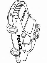 Police Car Pages Coloring Printable sketch template