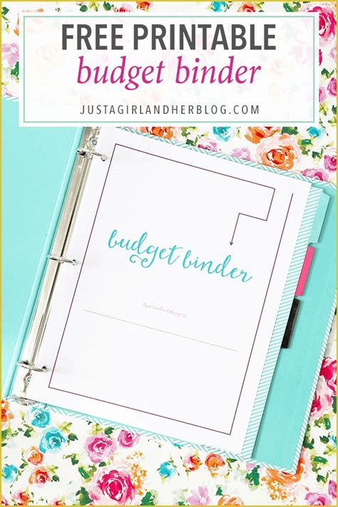 printable templates  binders    bud binder   girl
