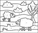 Sheep Printables Coloritbynumbers sketch template