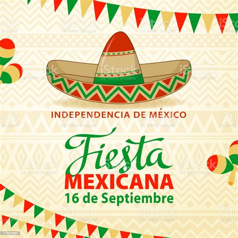 Fiesta Mexicana Background Stock Illustration Download