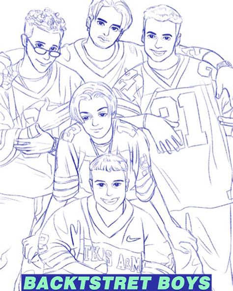backstreet boys coloring pages
