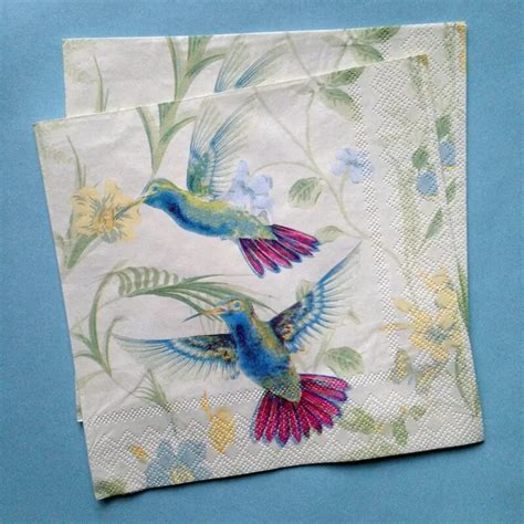 decoupage paper napkins cm  ply wedding paper napkins vintage green bird napkins