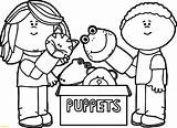 Puppet Puppets Kolorowanki Marionetki Jeffy Getdrawings Dzieci sketch template