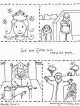 Esther Preschool Ester Storybook Bibbia Purim Lessons Colorings Attività sketch template