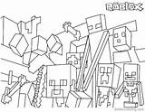 Roblox Minecraft Coloring Pages Logo Characters Template Color Printable Print Getdrawings Getcolorings sketch template