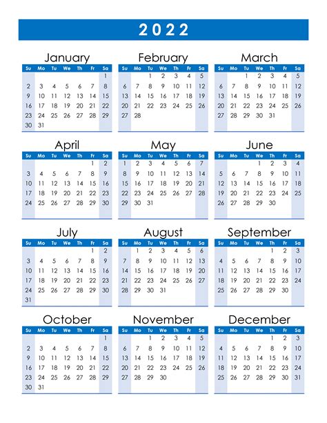 yearly printable calendar  calendar   ideas