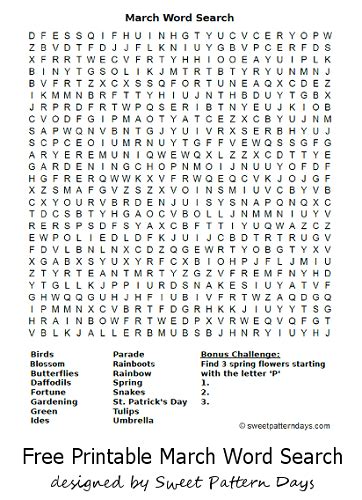 march word search     pinterest word search