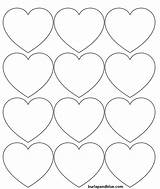 Heart Printable Small Hearts Template Templates Large Medium Valentine Stencil Stencils Outline Shapes Cut Printables Print Outlines Valentines Craft Shape sketch template