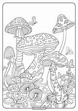 Coloring Pages Printable Mushrooms Whatsapp Tweet Email sketch template