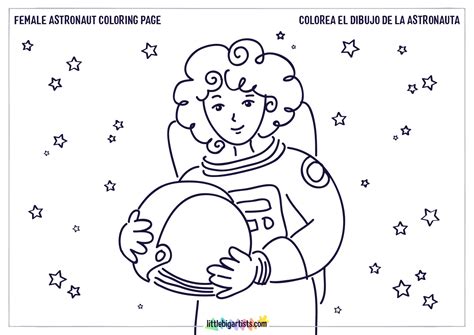 female astronaut coloring page  big artists