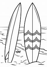 Surfboard Educative sketch template