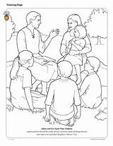 Coloring Pages Friend Helping Lds Others Children Jesus Adam Eve Bible Kids Color Teach Forgiveness Joseph Games Smith Printable Their sketch template