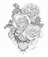 Tattoos Trendy Lace Tattoo Coloring Designs Rose Choose Board Julie sketch template