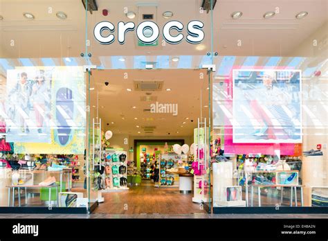 crocs shoes store cribbs causeway  bristol uk stock photo alamy