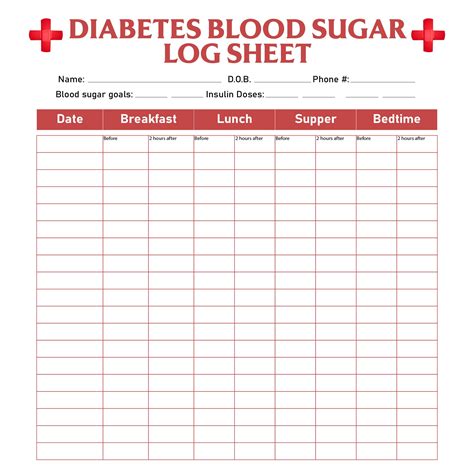 printable diabetes blood sugar log sheet  xxx hot girl
