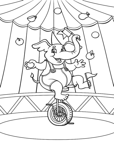 printable circus coloring pages  getcoloringscom  printable