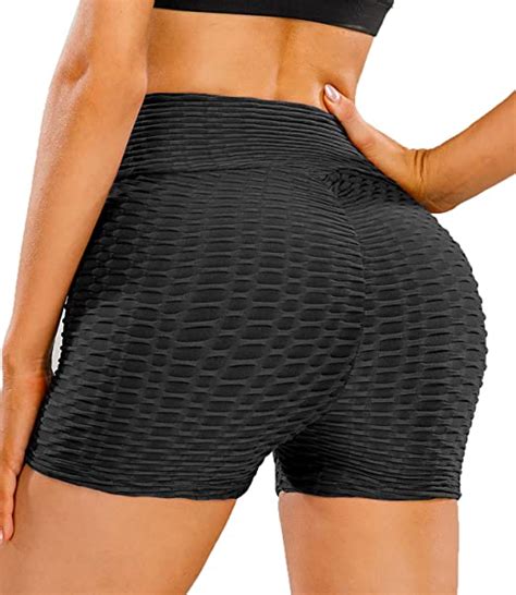 koochy scrunch butt lifting yoga shorts for women high waist tummy