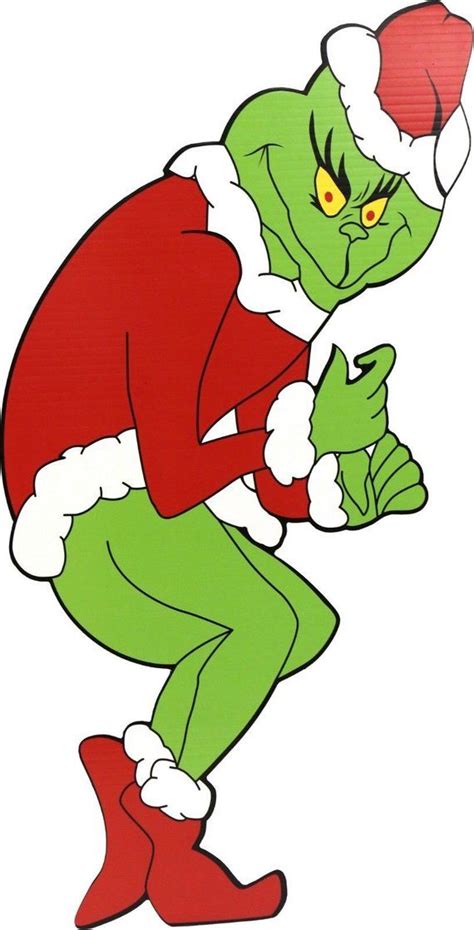 grinch stealing christmas lights template web  grinch