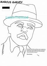 Garvey Marcus Coloring Pages Template Credit Larger Etsy Sketch sketch template