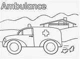 Ambulance Coloring Pages Getcolorings sketch template
