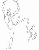 Coloring Pages Gymnastics Realistic Printable Template sketch template