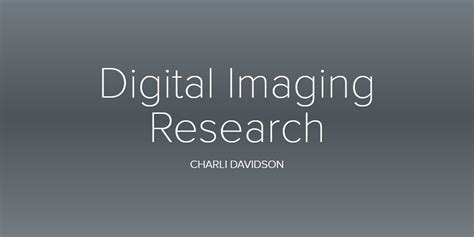 digital imaging research