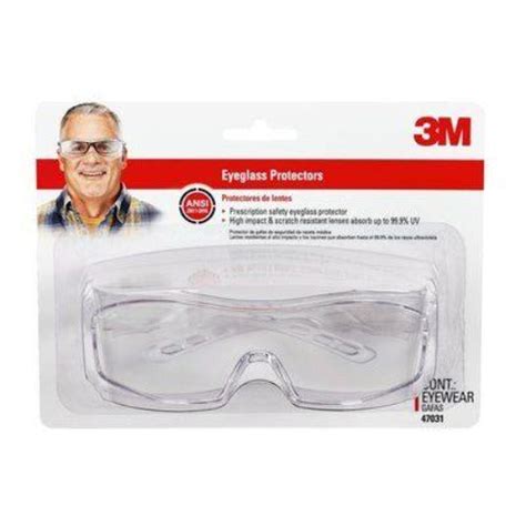 3m™ over the glasses safety eyewear clear frame clear scratch resist