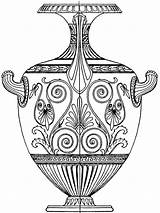 Greek Vase Ancient Template Hydria Clipart Coloring Da Vasi Mythology Templates Google Vases Pot Vaso Designs Grecia Clip Water Arte sketch template