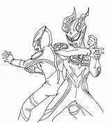Coloring Ultraman Pages Zero Popular sketch template