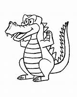 Crocodile sketch template