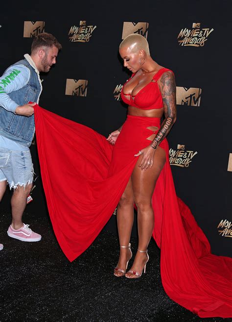 amber rose hot on mtv movie and tv awards 2017 scandal planet