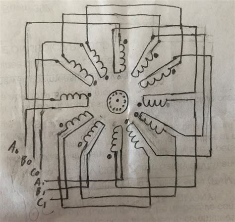 phase  pole motor wiring diagram wiring diagram