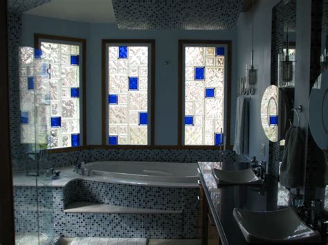 Shower Wall Window Bar Design Glass Block Patterns Sizes